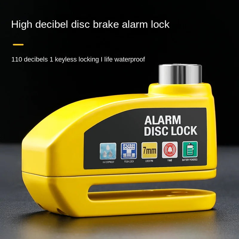 Anti-Theft Security Aluminium Disc Brake Alarm Lock