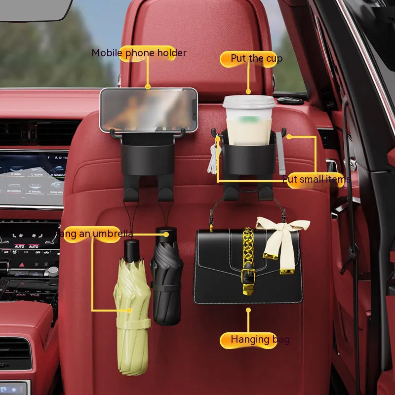 Multifunctional All-Round Car Back Seat Cup Device Holder