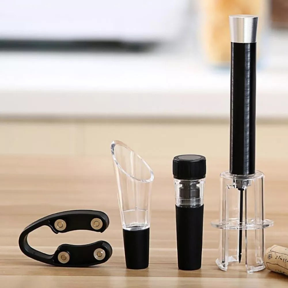 Air Pressure Wine Opener Set