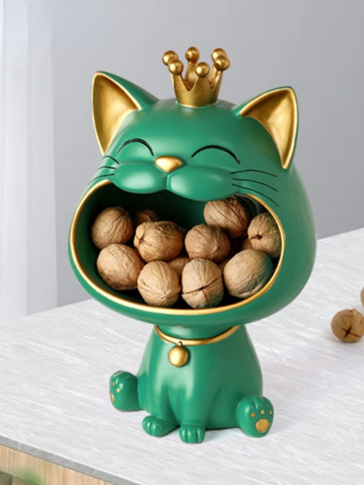 Fortune Kitty Statue Home Storage Box