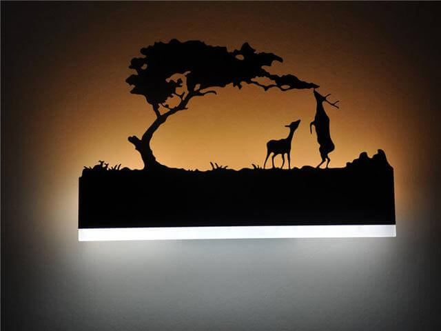 Black Acrylic Creative Modern Led Wall Lights