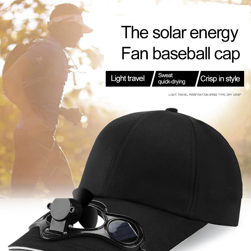 Solar Fan Summer Outdoor Baseball Hat