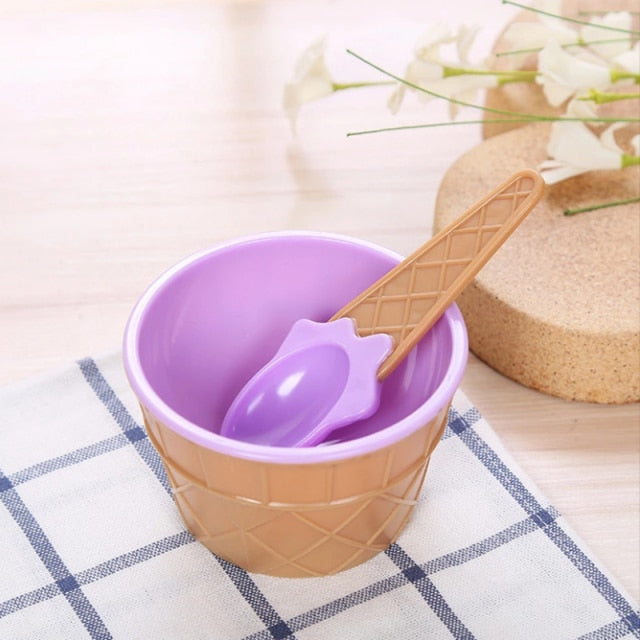 Candy Melting Ice Cream Bowl Set