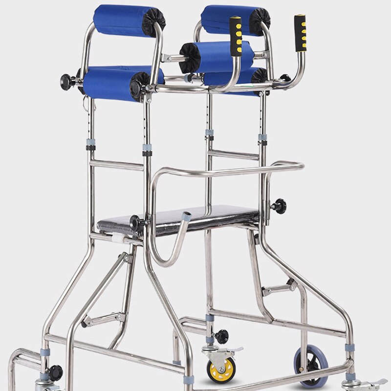 6-Wheel Rehabilitation Anti-Rollover Senior Walker