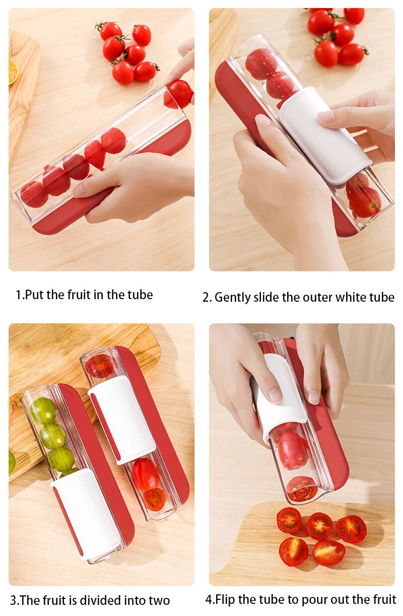 Multifunctional Easy Tomato Grape Slicer