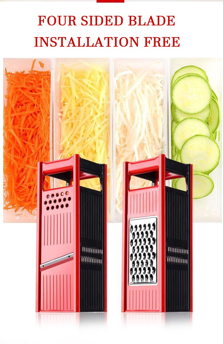 Multifunctional Four-sided Vegetable Grater Slicer