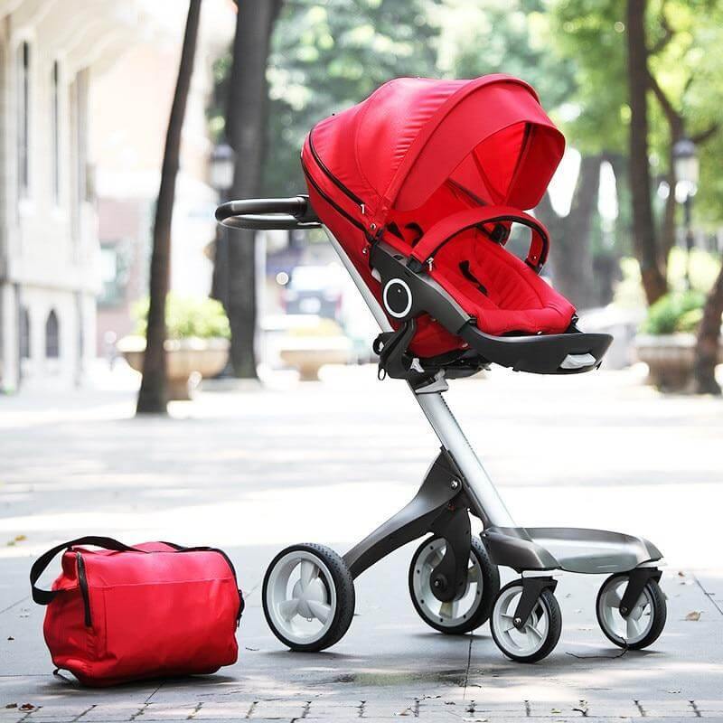 Luxury High End and High Landscape Red Baby Stroller