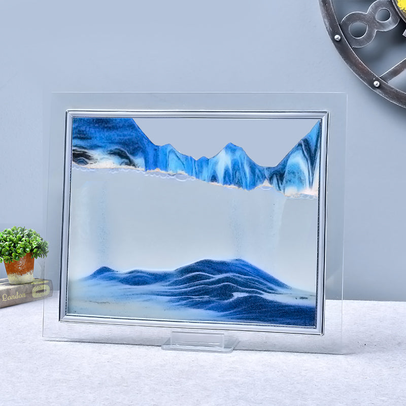 3D Glass Flow Sand Painting Frame