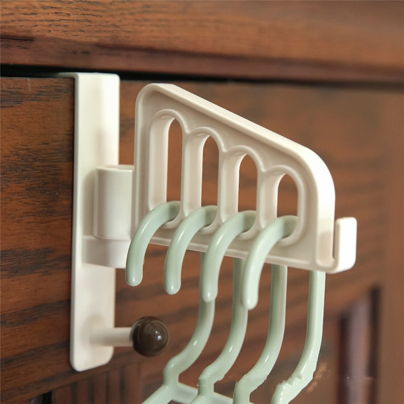 Rotatable Over The Door Multi Hook Hanger