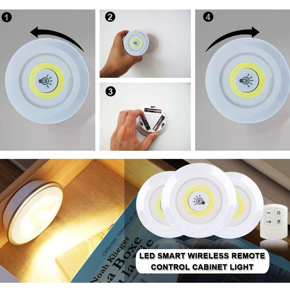 Remote Control Mini Cabinet Dimmable Night Light