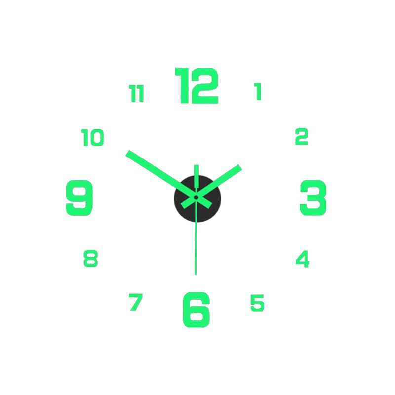 3D Luminous Silent Wall Clock