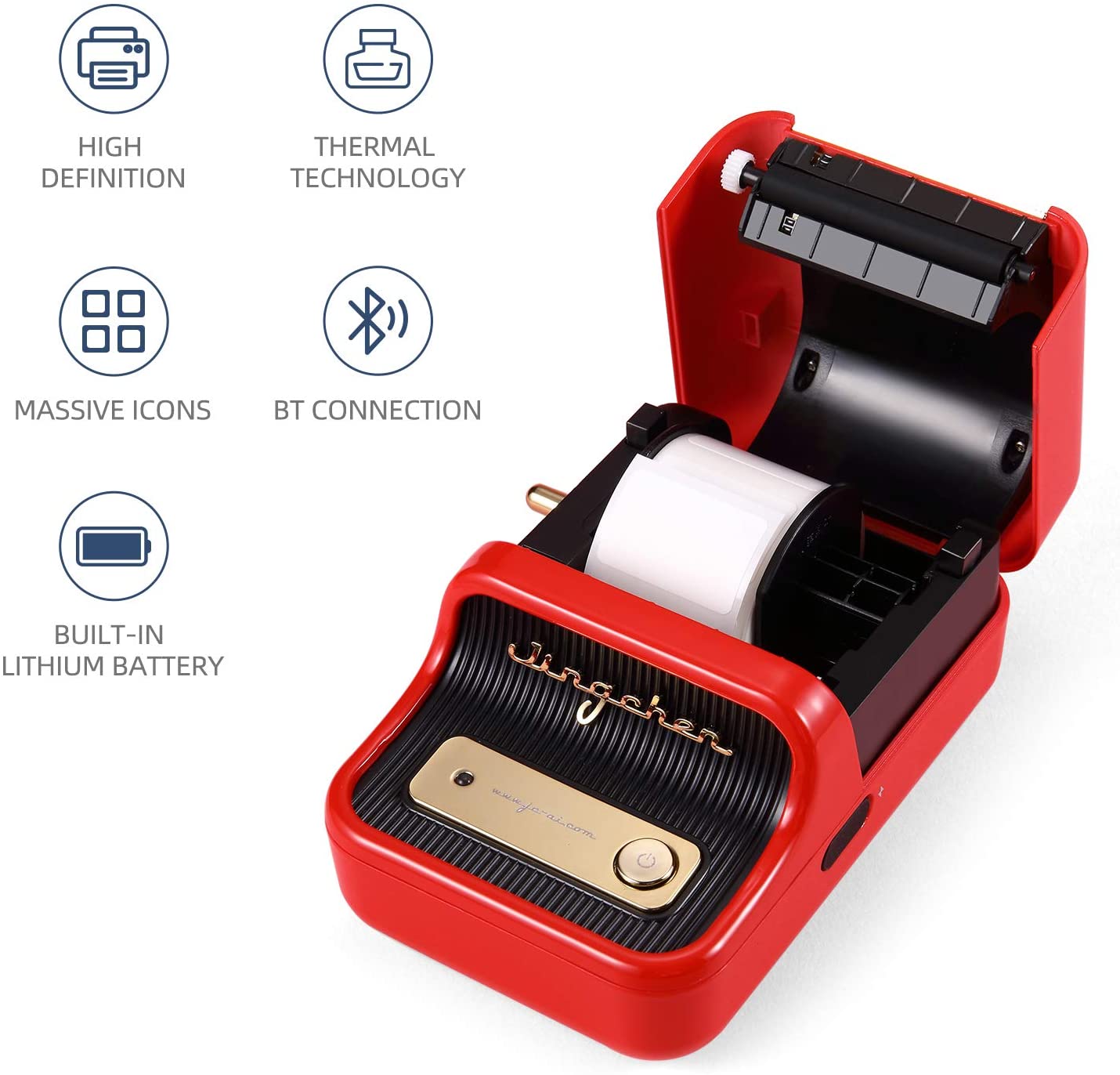 Mini Wireless Label Thermal Printer