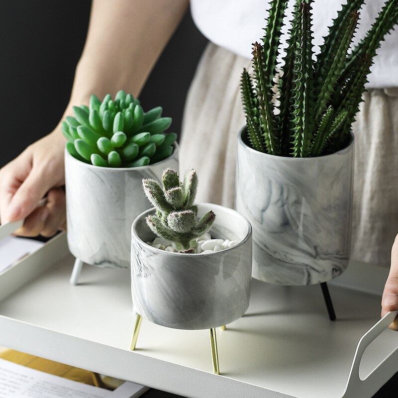 Nordic Marble Minimalist Flower Vase