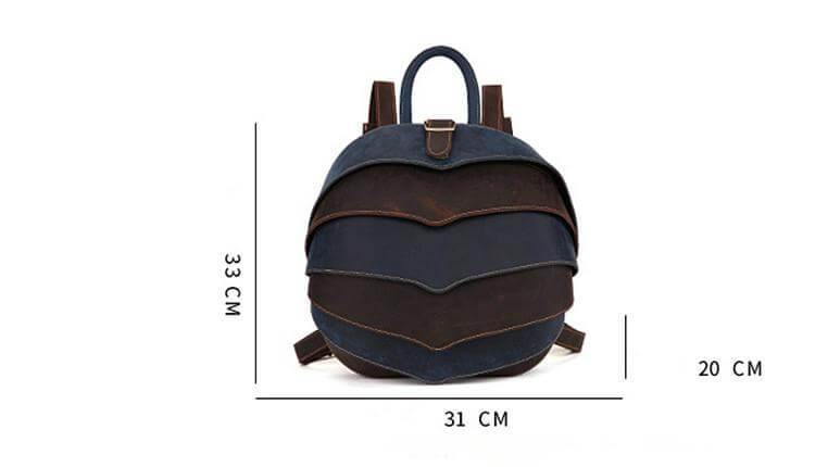 Genuine Leather Modern Retro Men Backpack