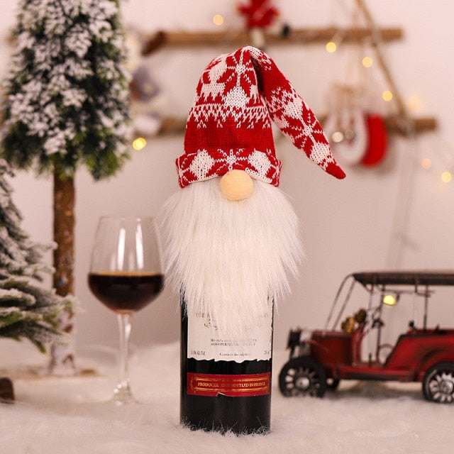 Christmas Santa Bottle Cover