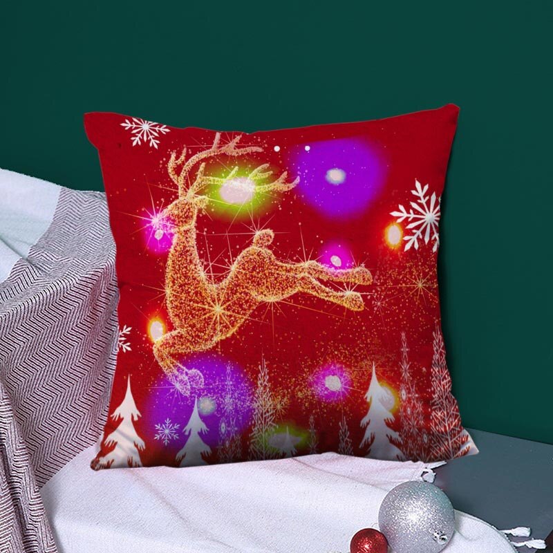 Christmas Series LED Pillow Case