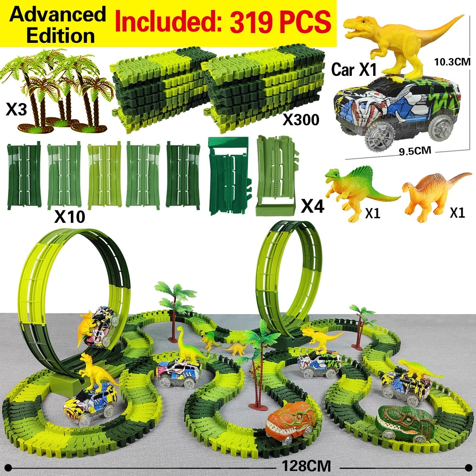 Dino-Mighty Mountain Climbing Track Toy