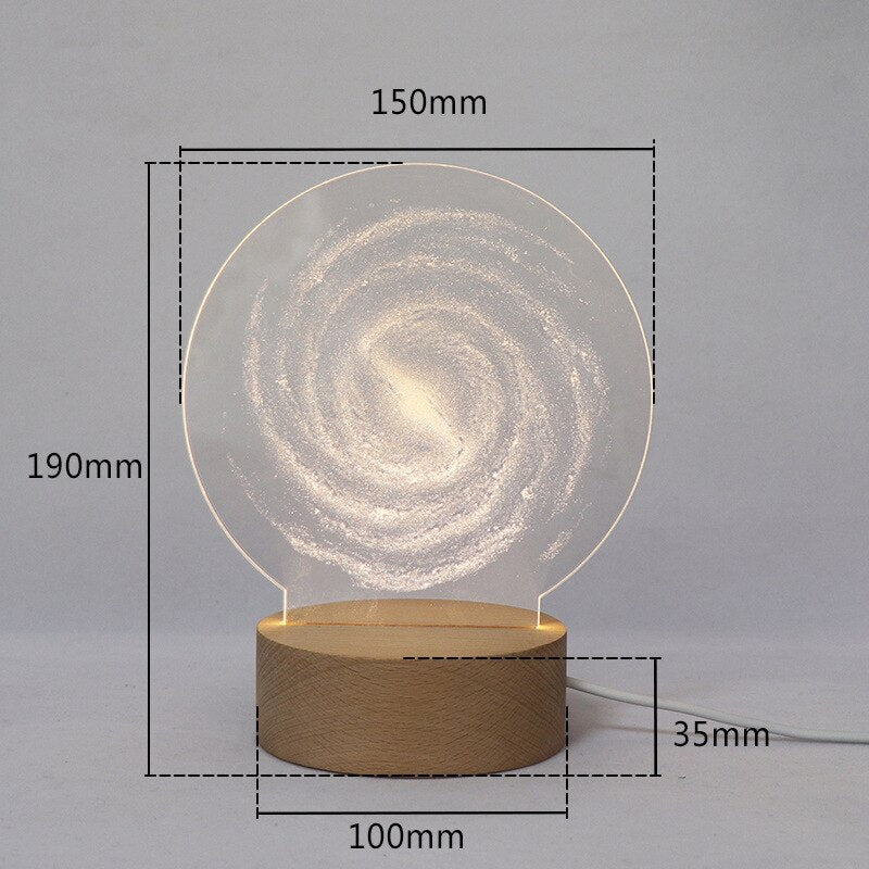 3D LED Moon Lamp Atmosphere Night Lights