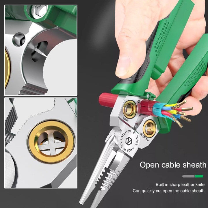 8in1 Electrician Multi-Tool Wire Stripping Pliers