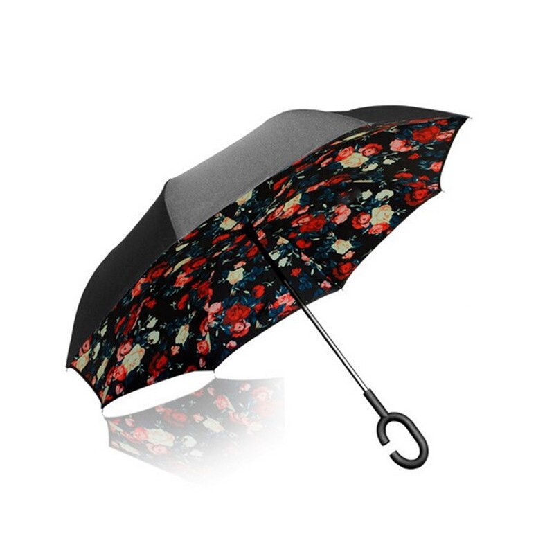 Rain Defense Folding Inverted Umbrella