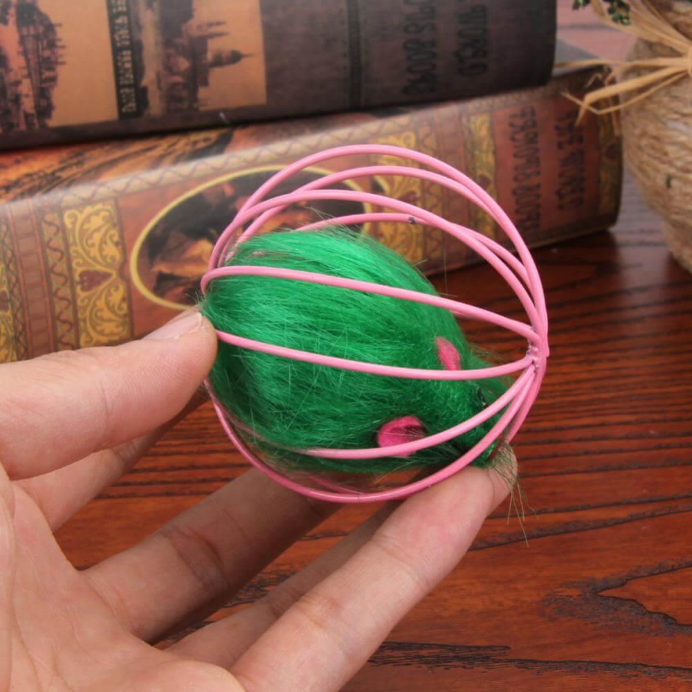 Hollow Ball Feather Cat Toys