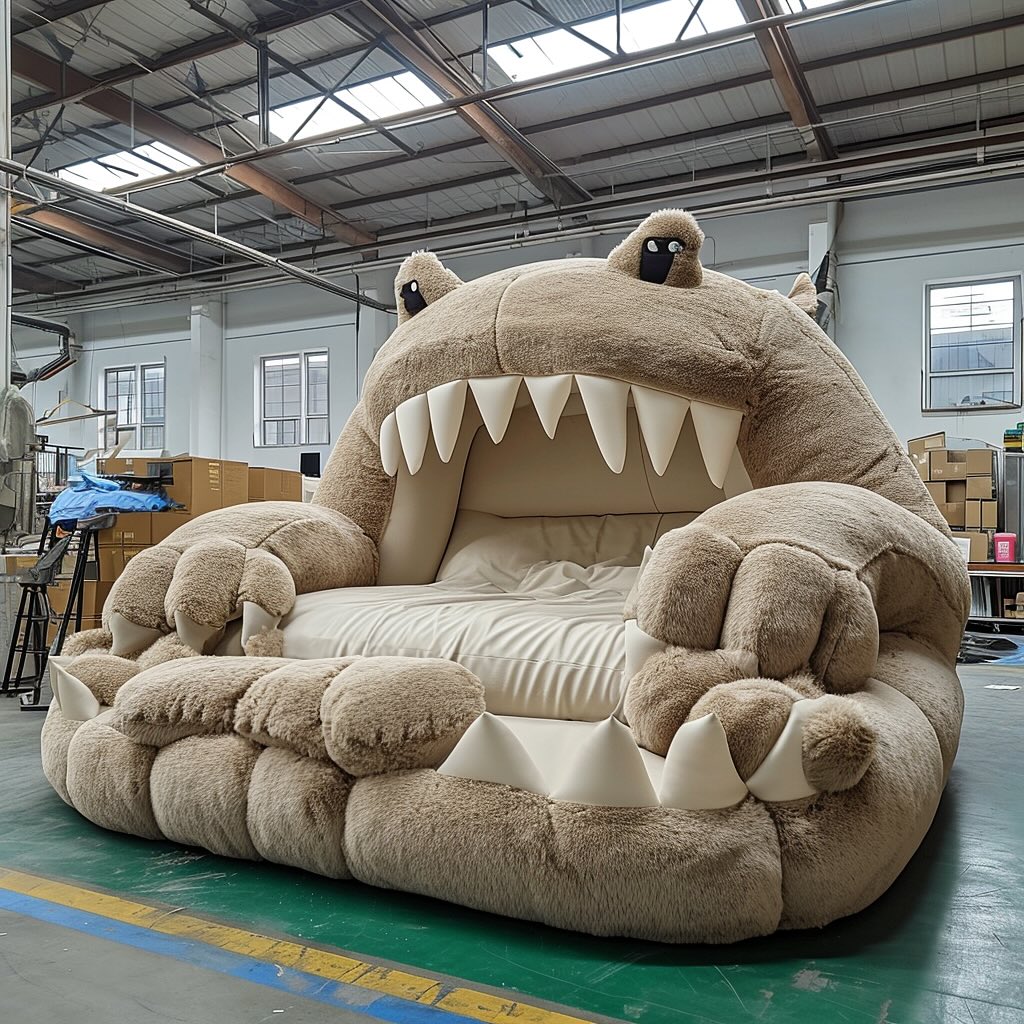 Cozy Animals Oversized Plush Beds