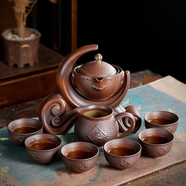 Unique Ancient Chinese Porcelain Teapot Set