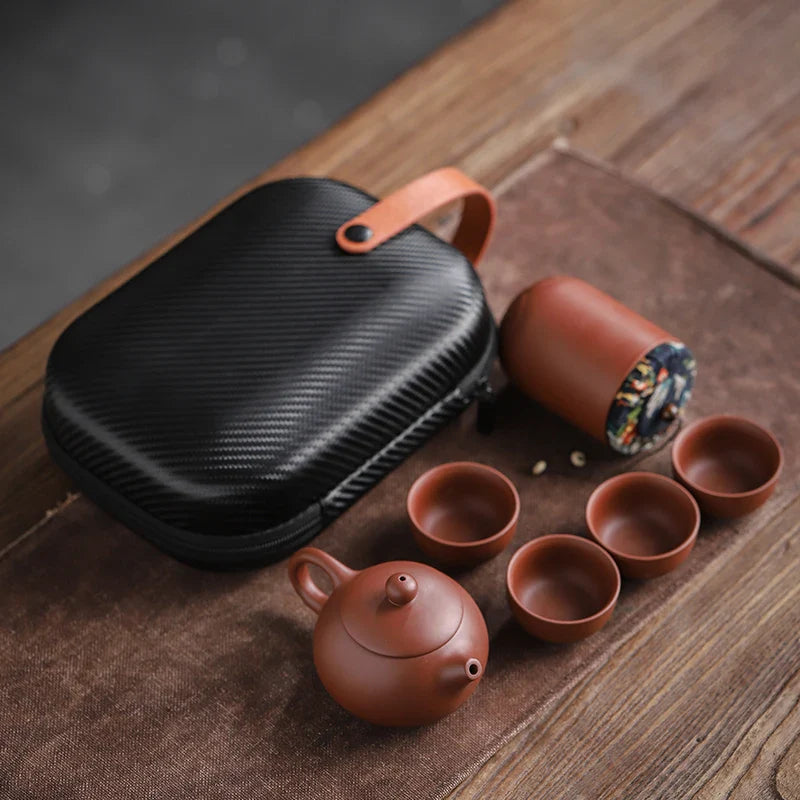 Ceramic Gaiwan Portable Kung Fu Tea Gift Set