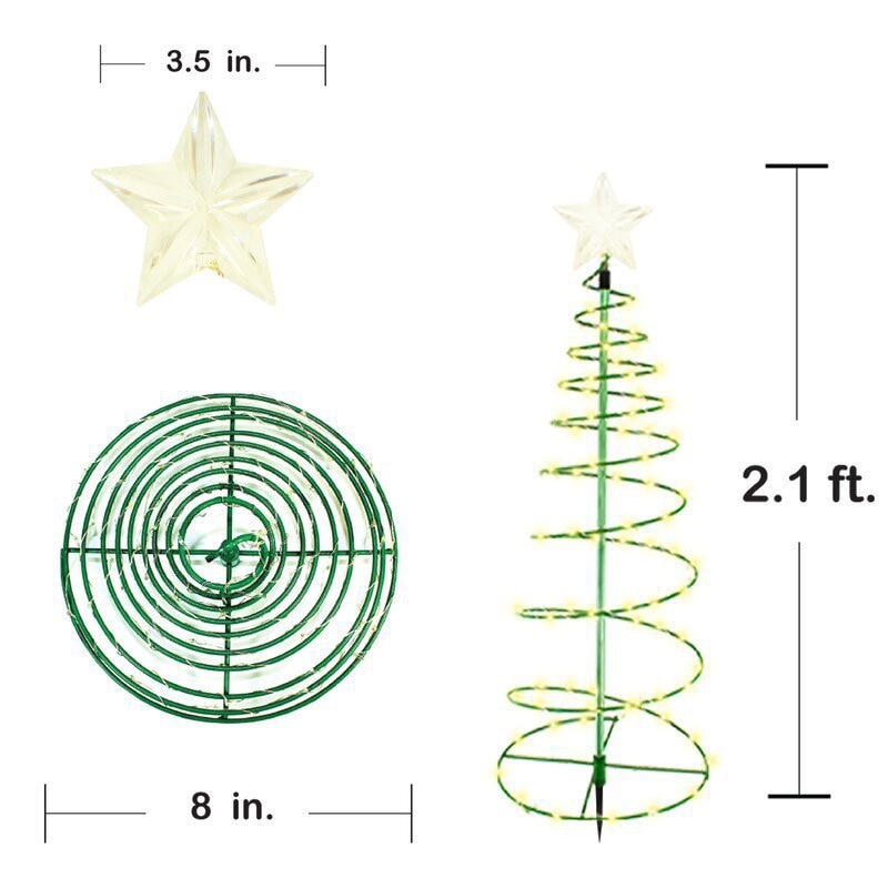 Solar Garden Led Christmas Tree Light