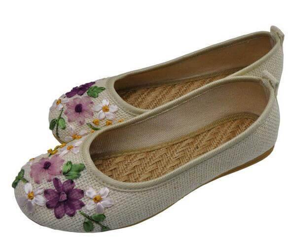 Vintage Ballerina Flat Shoes