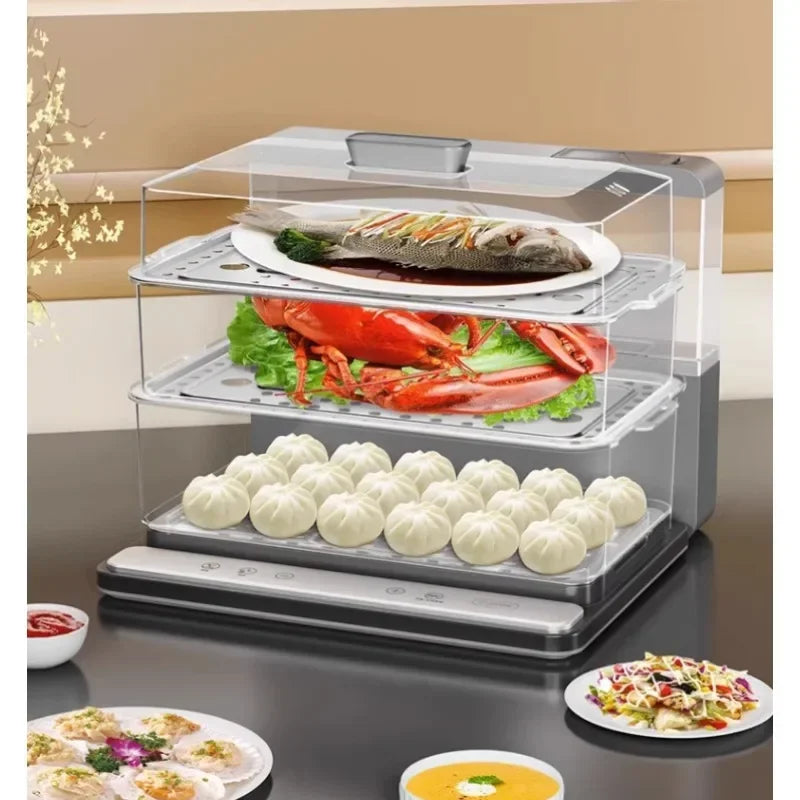 Multi Cook Triple Layer Electric Food Steamer