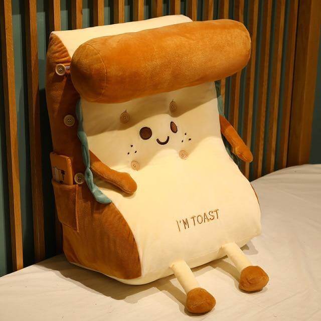 I AM TOAST Cute Bedside Comfy Washable Pillow