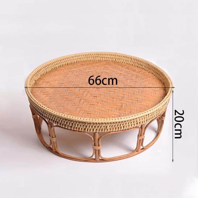 Rattan Picnic Tray Table