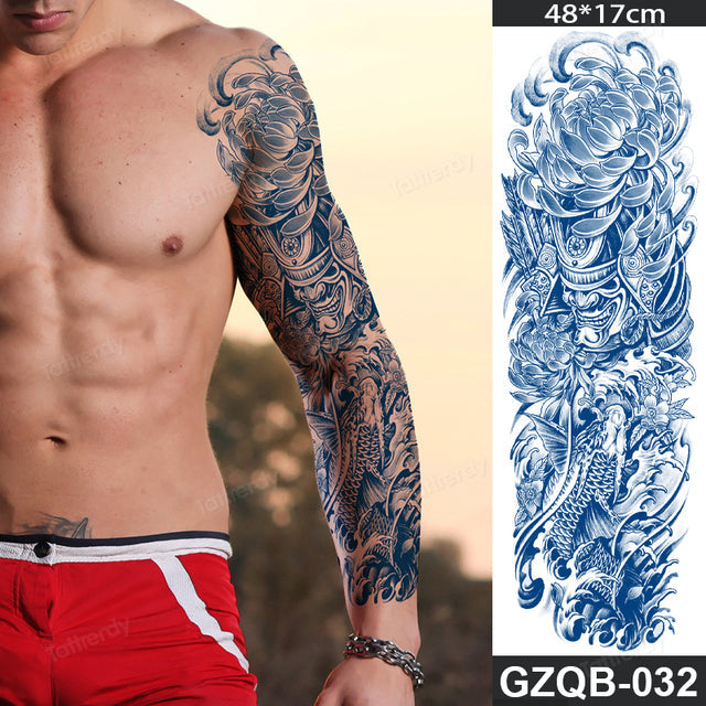 Long Lasting Full Arm Sleeve Tattoo Sticker