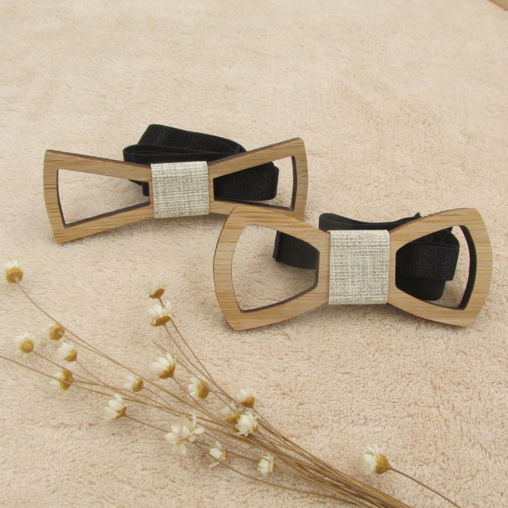 Wooden Bow Tie Made Of Anchor Glasses