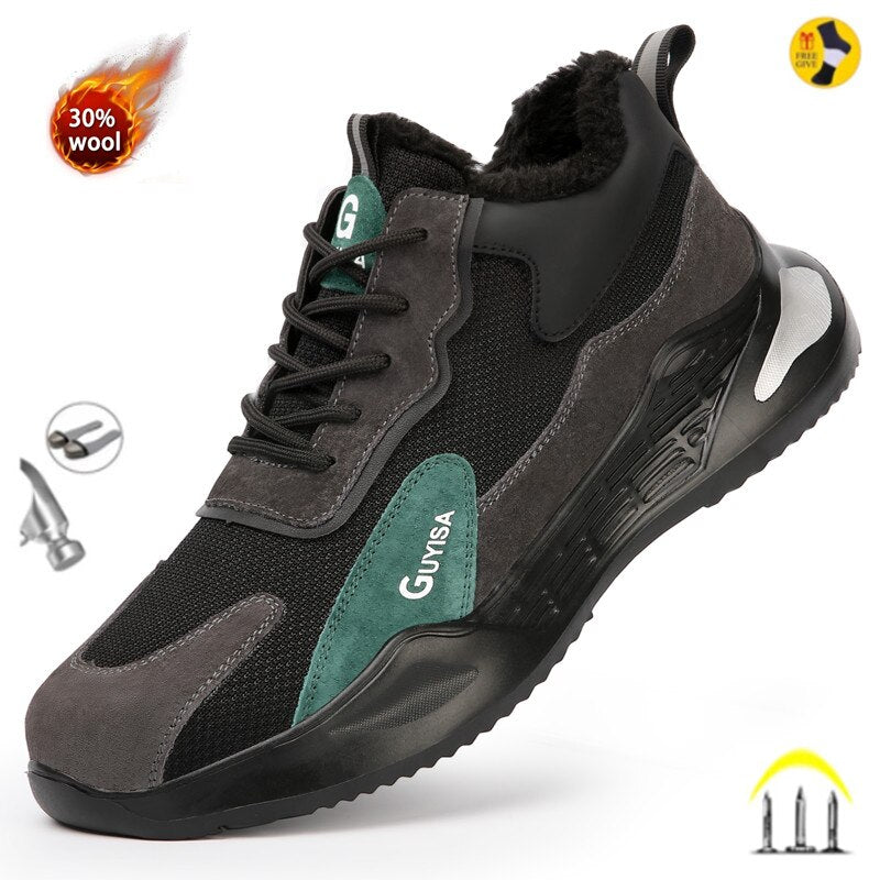 Armored Heavy-Duty Men Safety Shoes