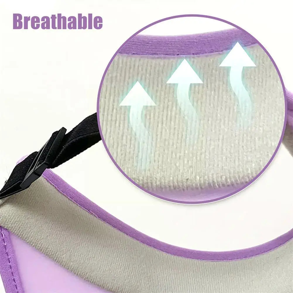 Breathable Summer Sun Visor Cooling Fan Hat