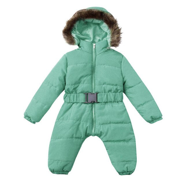 Warm Long Sleeve Hooded Baby Coat