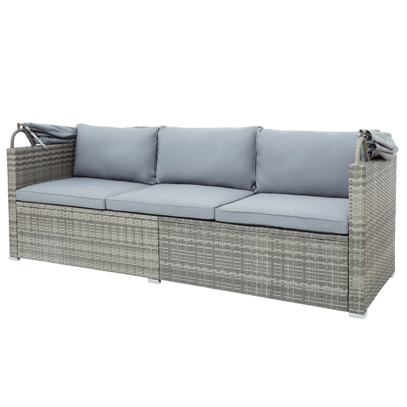 Sectional Canopy Daybed Outdoor Furniture Set