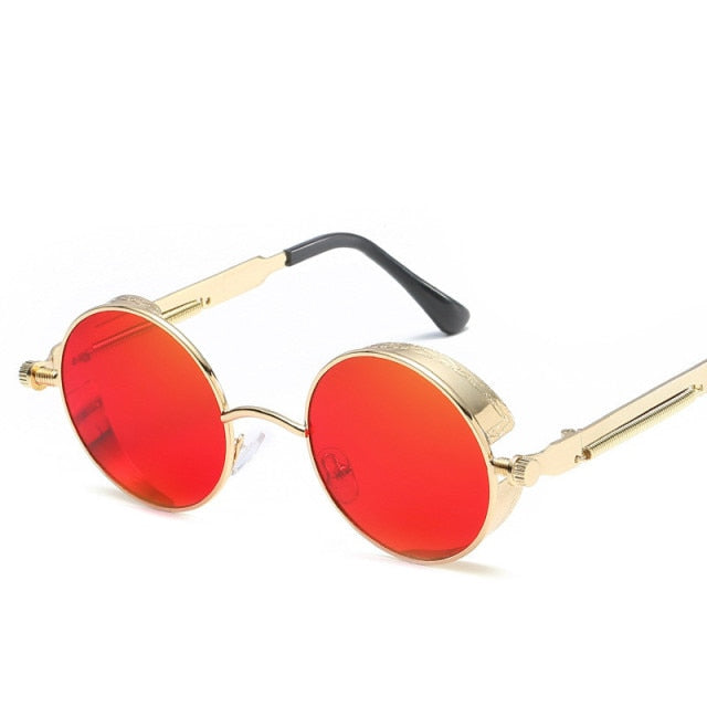 Creative Round Retro Round Metal Sunglasses