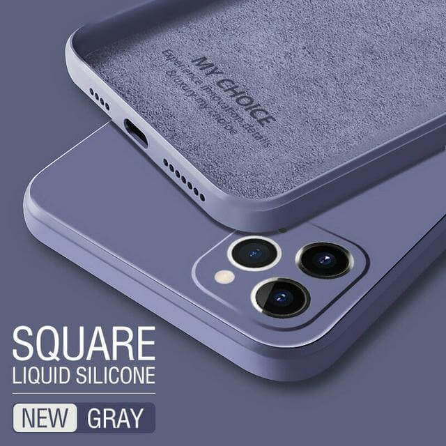 Square Pastel Silicone iPhone Case