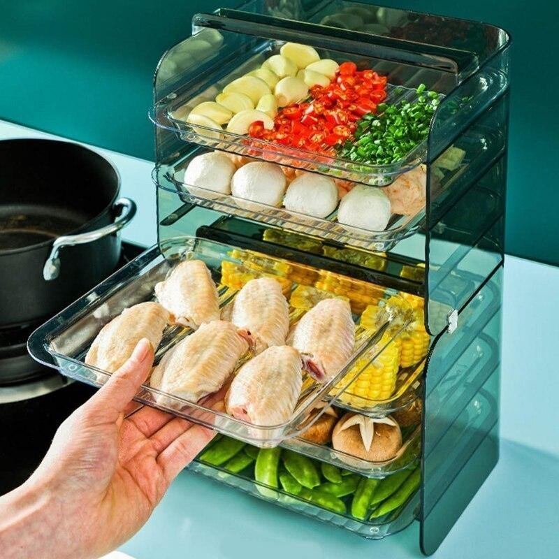 Multi-Layer Stackable Kitchen Storage Rack