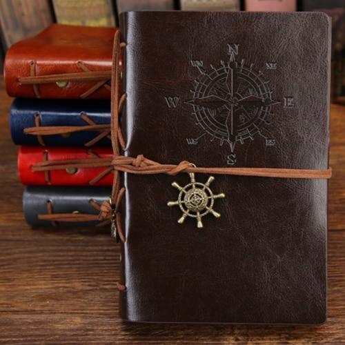 Retro PU Leather Pirate Spiral Notebook