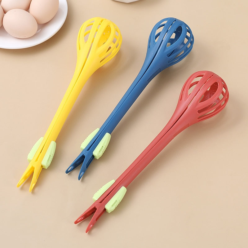 2in1 Manual Whisk Tong