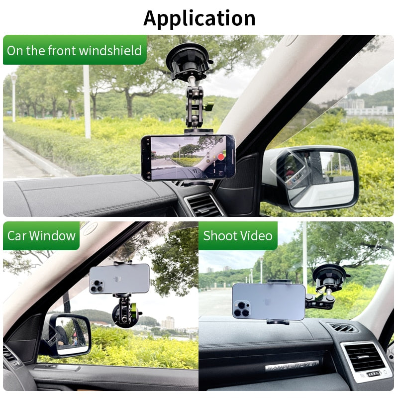 Sping Safe Rotating Long Arm Car Phone Holder