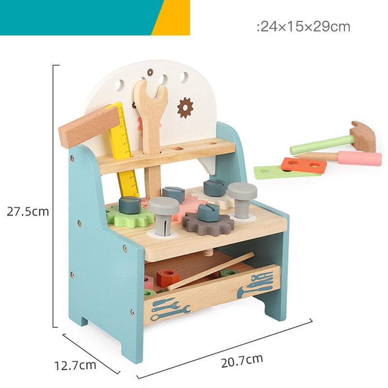 Educational Wooden Workshop Tool Toy Set