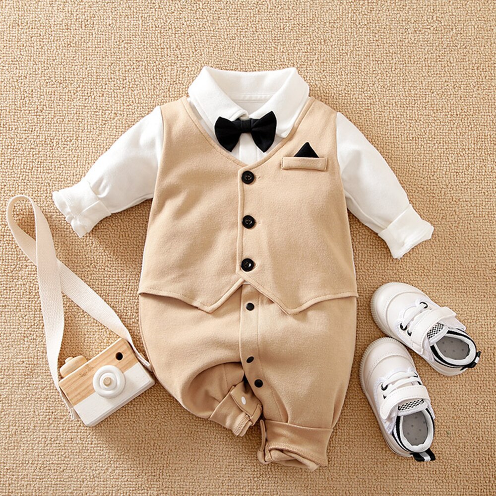 Newborn Baby Gentleman Jumpsuit