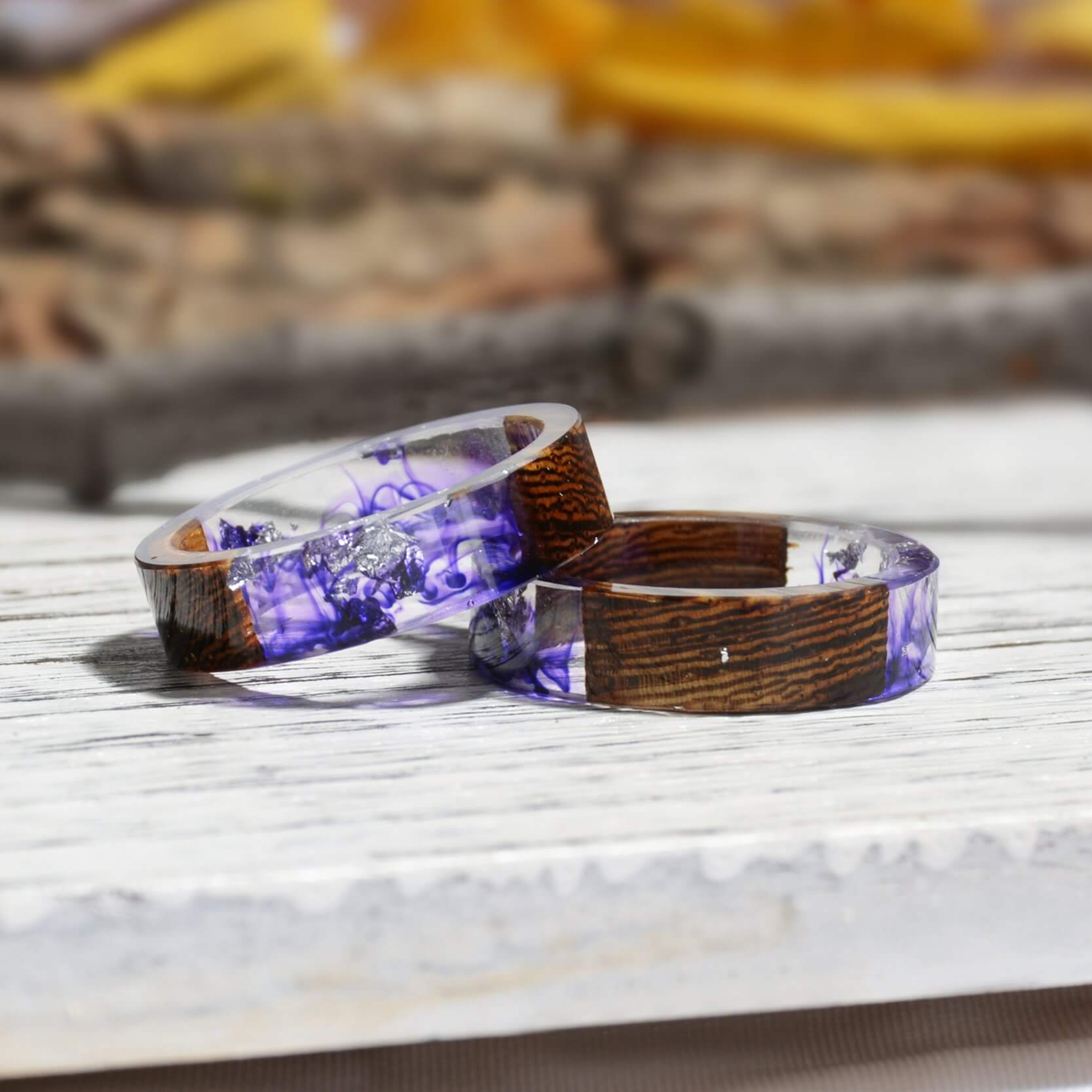 Handmade Colorful Wood Love Ring