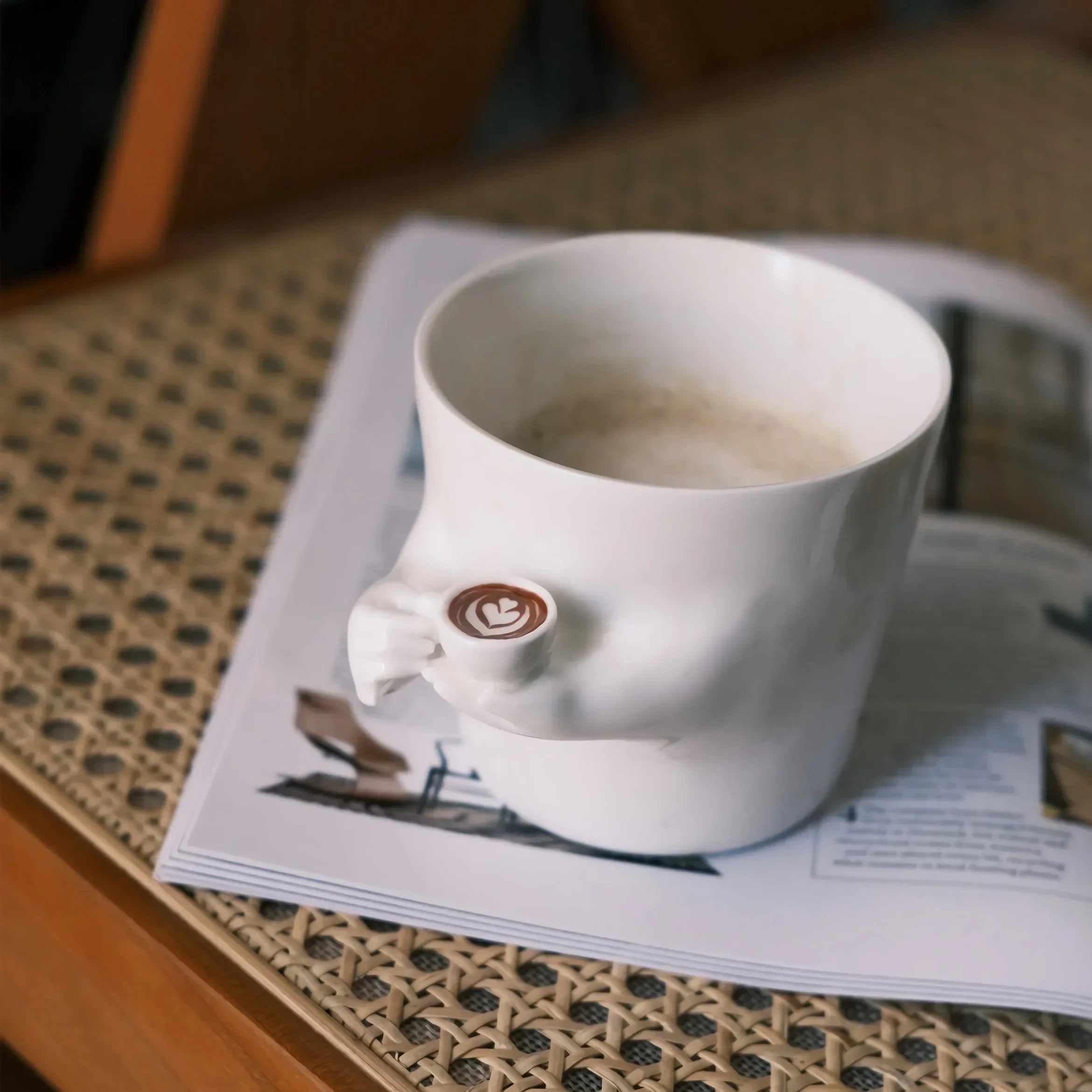 Cute Mug-in-Mug Korean Style Coffee Cup