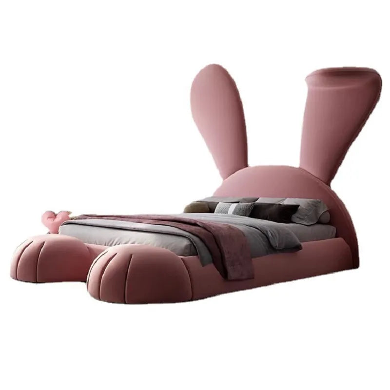 Fancy Pink Rabbit Modern Bed